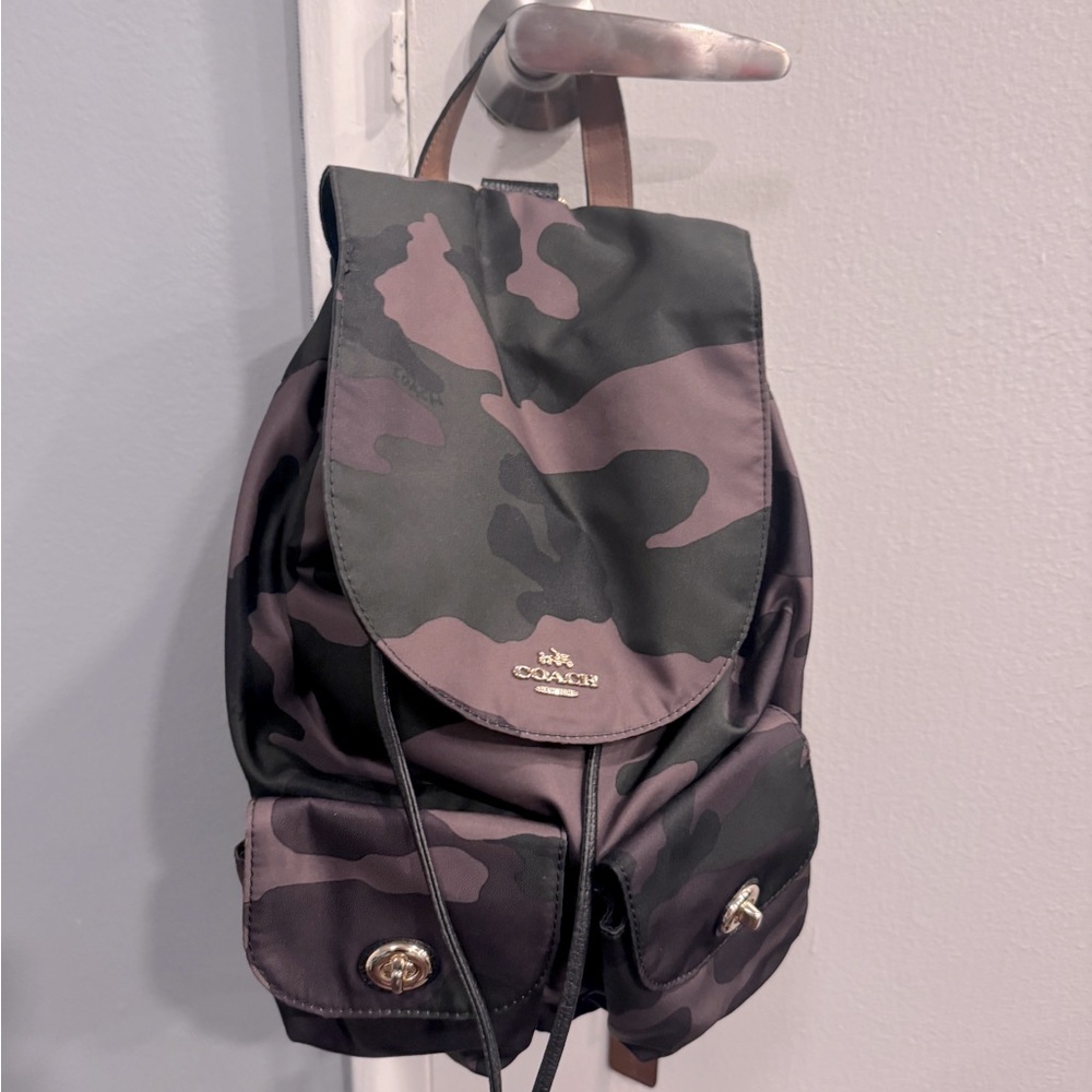 Coach Army Fatigue Backpack (used)
